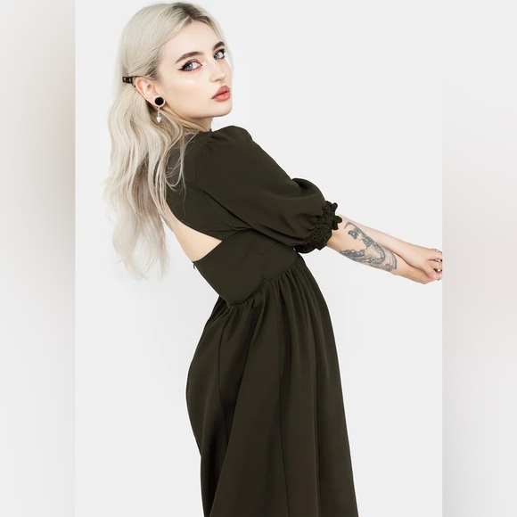 Disturbia Olive Midi Dress - Picture 8 of 12